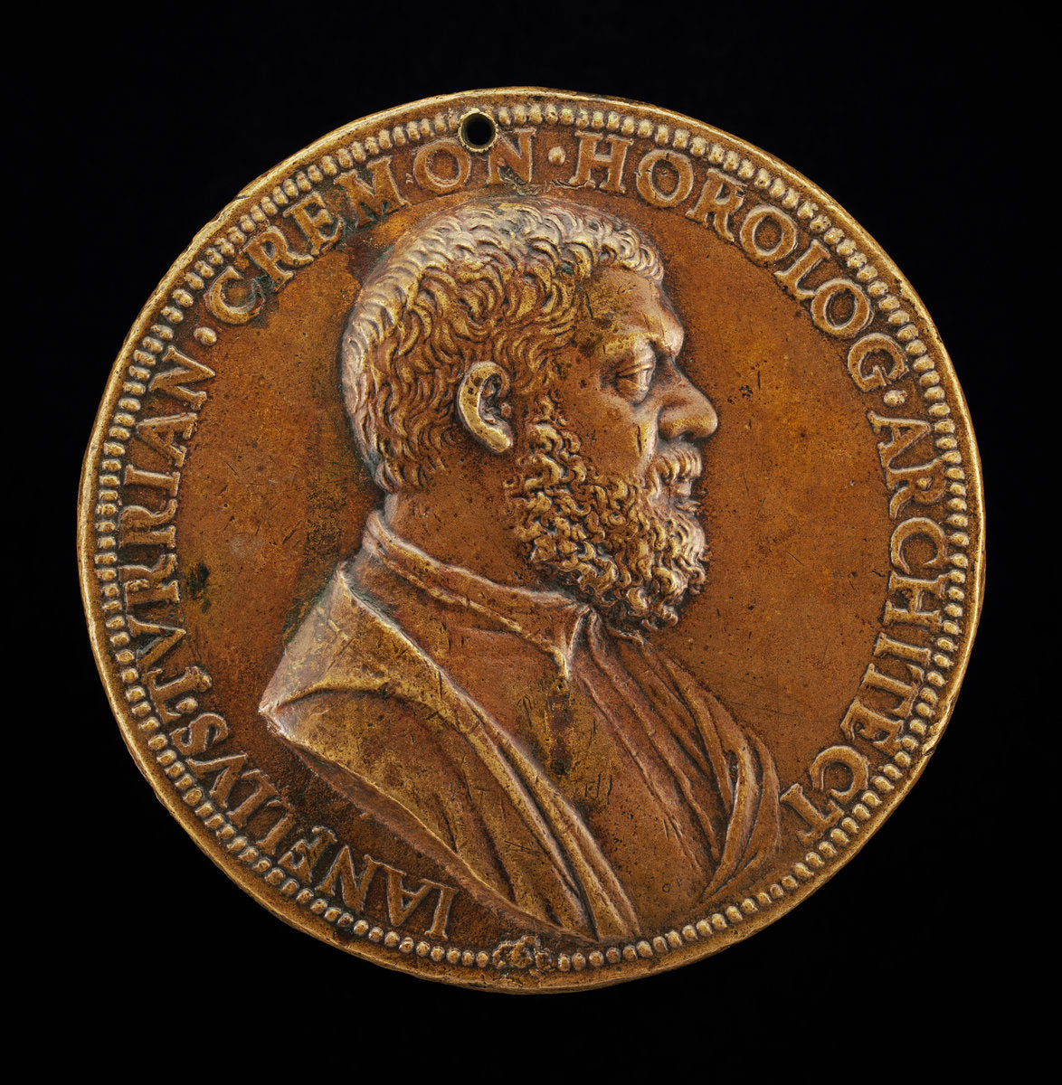 Giannello della Torre of Cremona, 1500-1585, Engineer in the Service of Charles V (obverse) by Leone Leoni (Milanese, c. 1509 - 1590), 16X12"(A3)Poster Print
