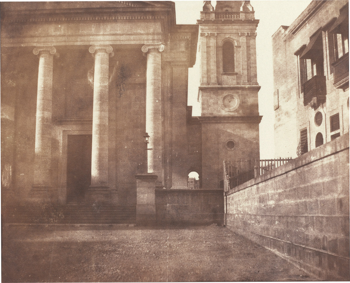 St. Paul's Cathedral, Valetta, Malta, with Bell Tower by Reverend Calvert Richard Jones (Welsh, 1802 - 1877), 16X12"(A3)Poster Print