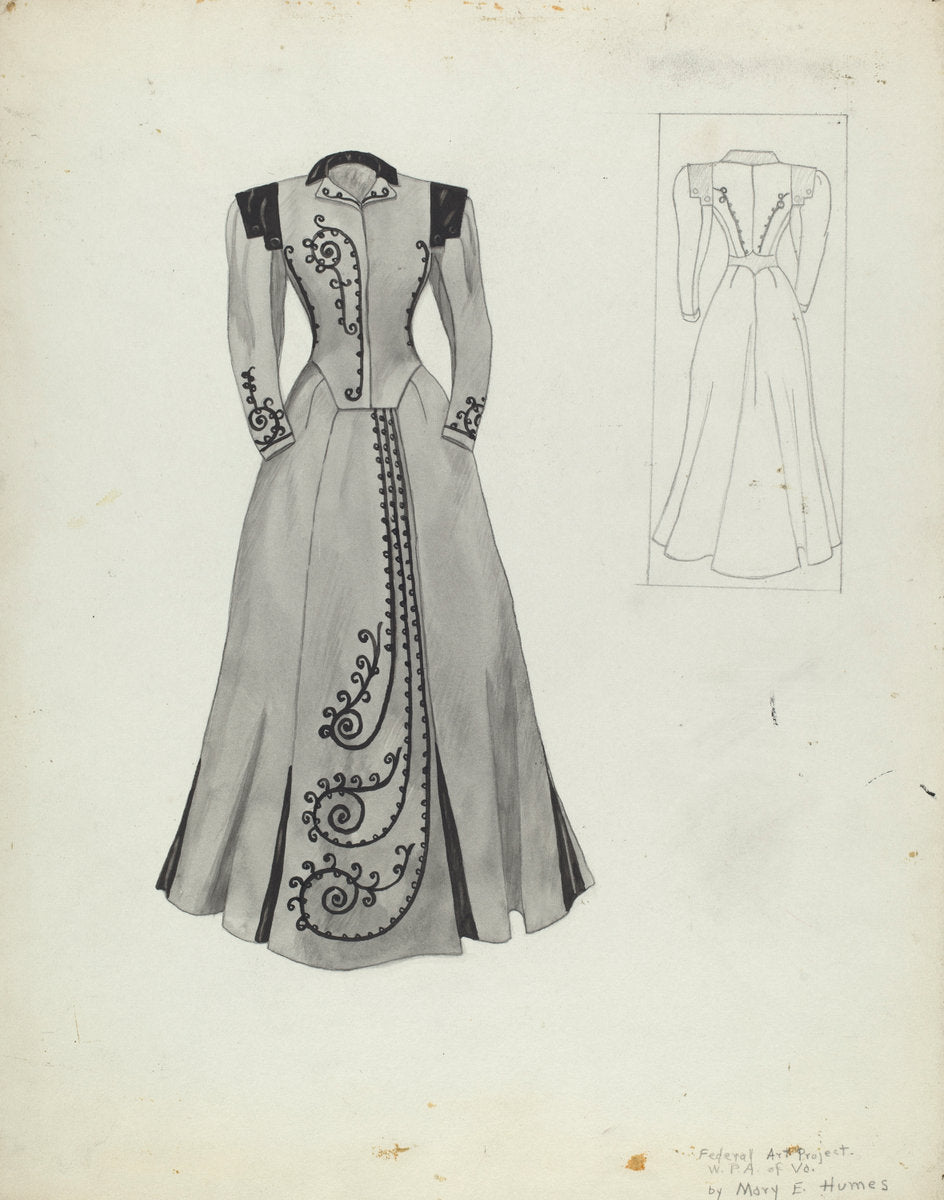 Suit (Costume) by Mary E. Humes (American, active c. 1935), 16X12"(A3)Poster Print