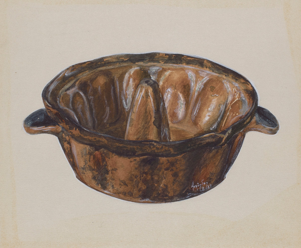 Cake Mold by Randolph Atkinson (American, active c. 1935), 16X12"(A3)Poster Print