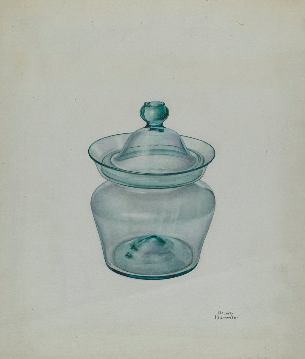 Glass Compote by Beverly Chichester (American, active c. 1935), 16X12"(A3)Poster Print