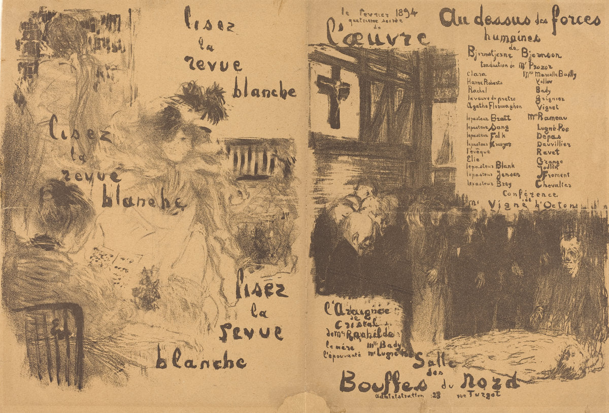 Au dessus des forces humaines; L'Araignée de cristal by Edouard Vuillard (French, 1868 - 1940), 16X12"(A3)Poster Print