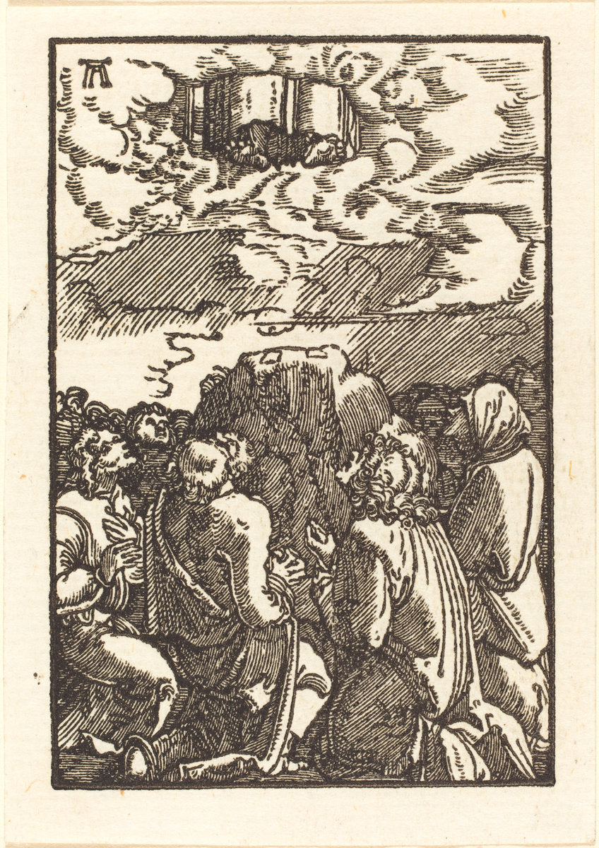 The Ascension by Albrecht Altdorfer (German, 1480 or before - 1538), 16X12"(A3)Poster Print