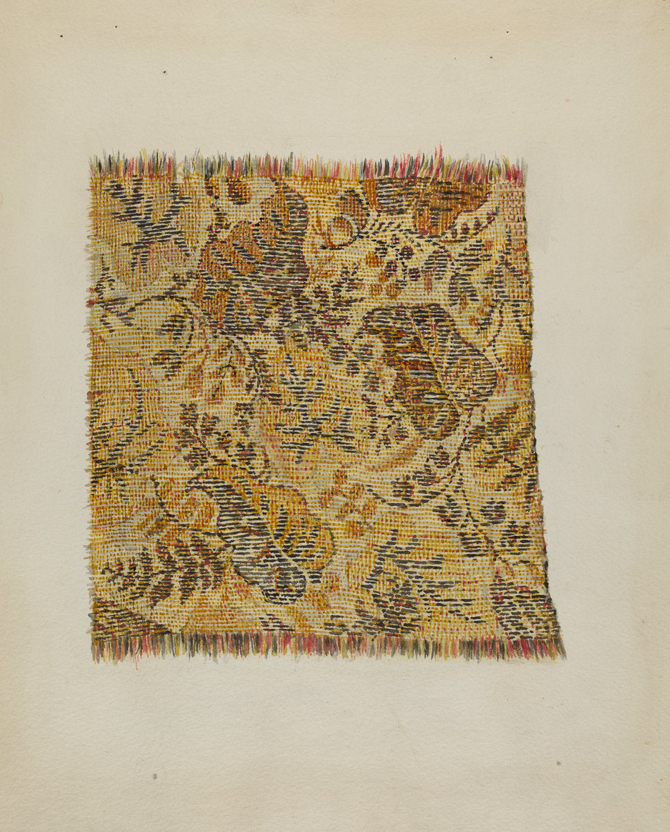 Ingrain Carpet by Marion Curtiss (American, active c. 1935), 16X12"(A3)Poster Print