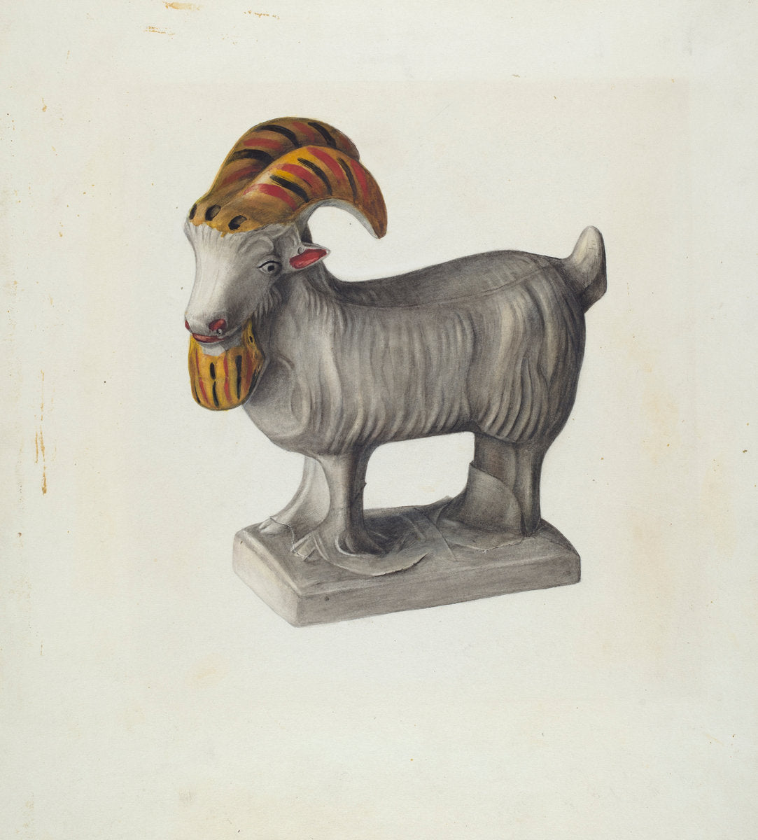 Goat by Mina Lowry (American, 1894 - 1942), 16X12"(A3)Poster Print