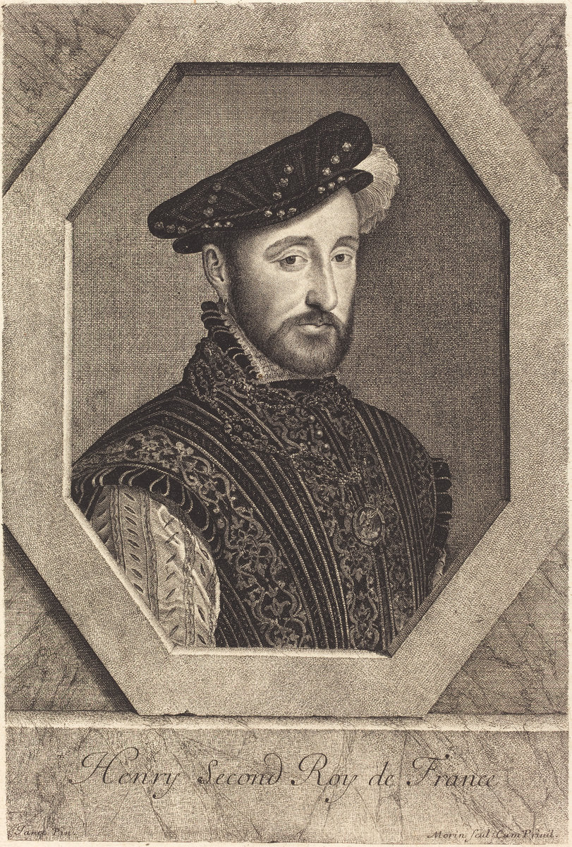 Henry II by Jean Morin after François Clouet (French, c. 1600 - 1650), 16X12"(A3)Poster Print