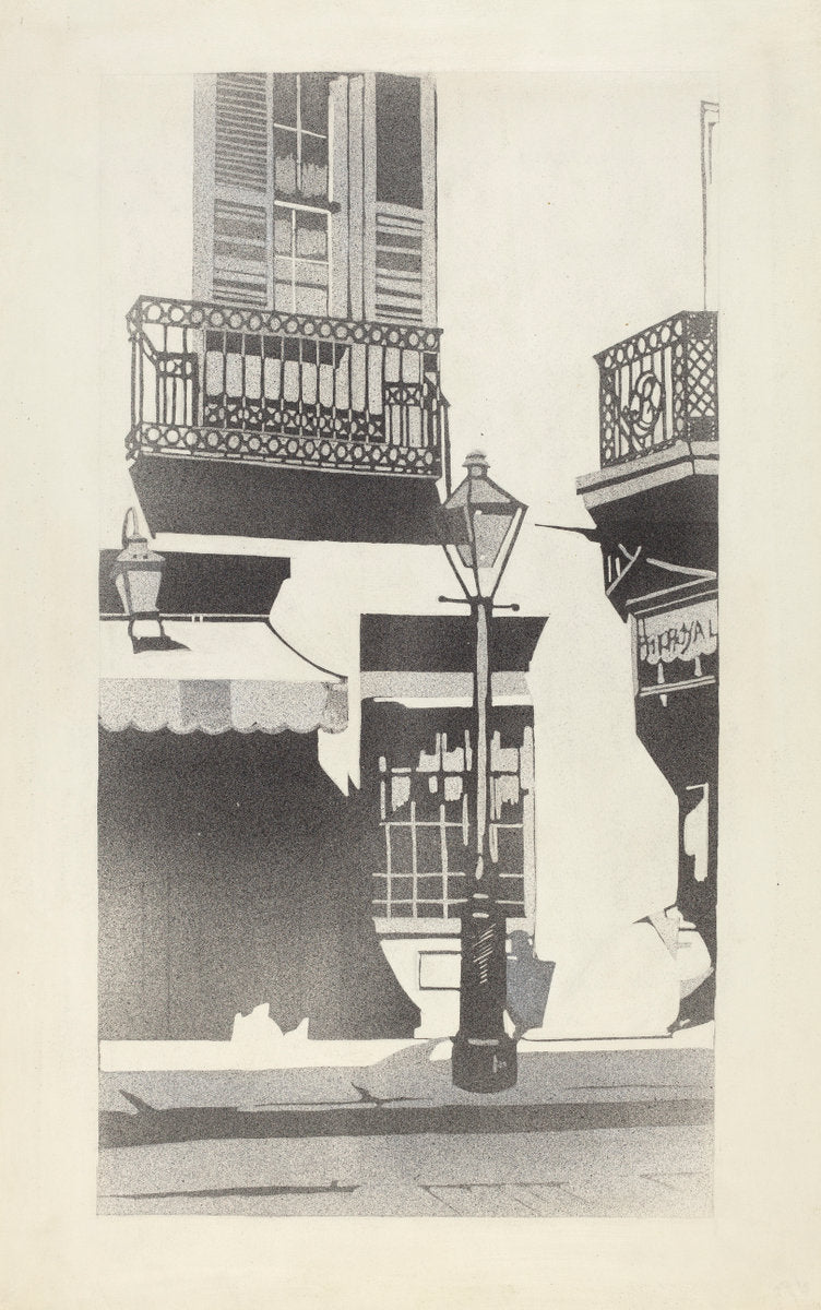 Balcony Railing by Arelia Arbo (American, active c. 1935), 16X12"(A3)Poster Print