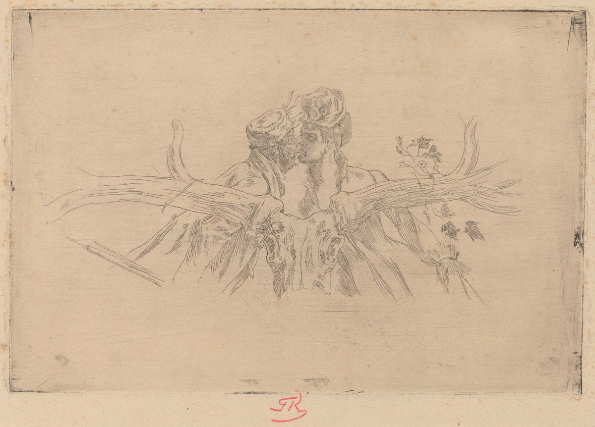 The Train of Maris (Le train de Maris) by Félicien Rops (Belgian, 1833 - 1898), 16X12"(A3)Poster Print