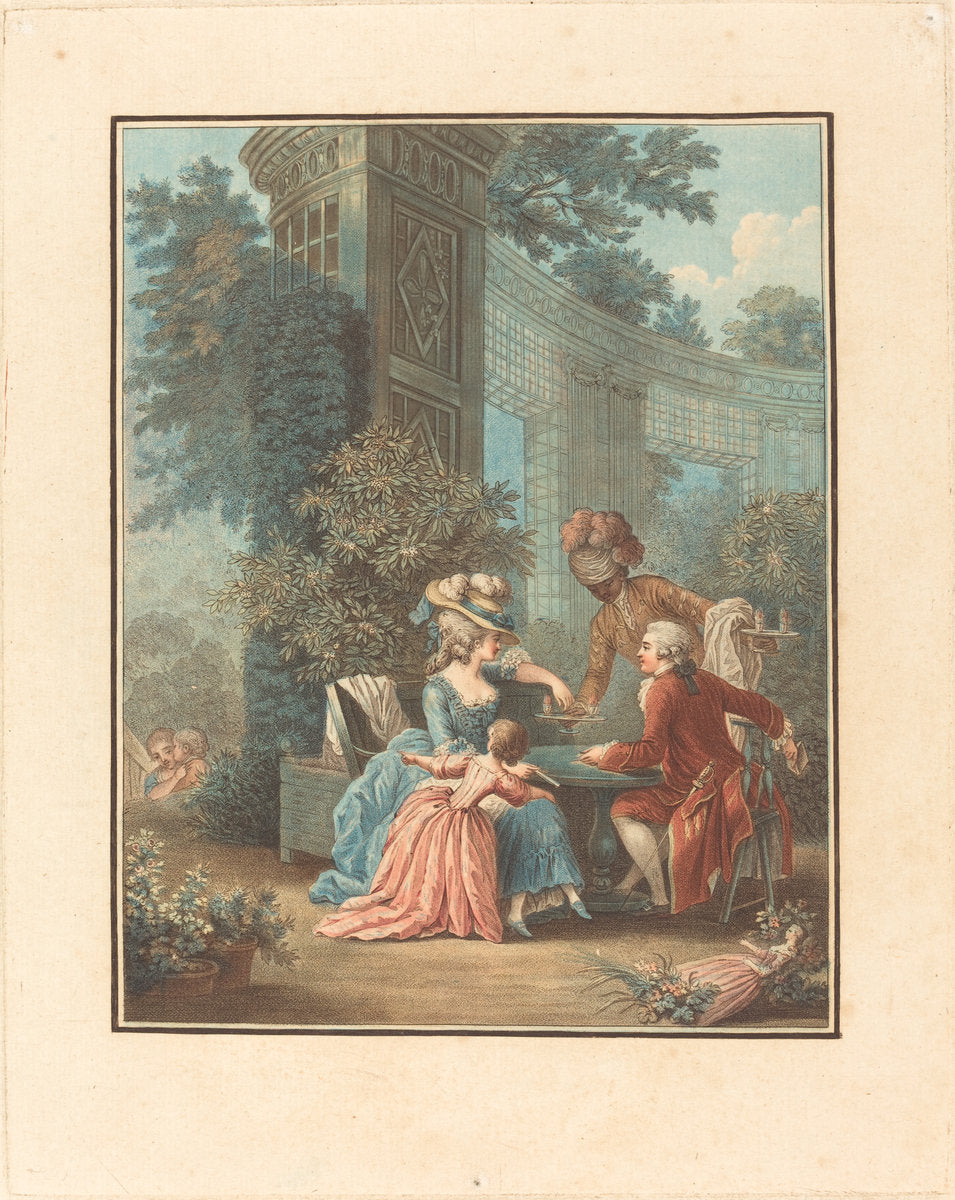 Le Gouter by Louis-Marin Bonnet after Pierre-Antoine Baudouin (French, 1736 - 1793), 16X12"(A3)Poster Print
