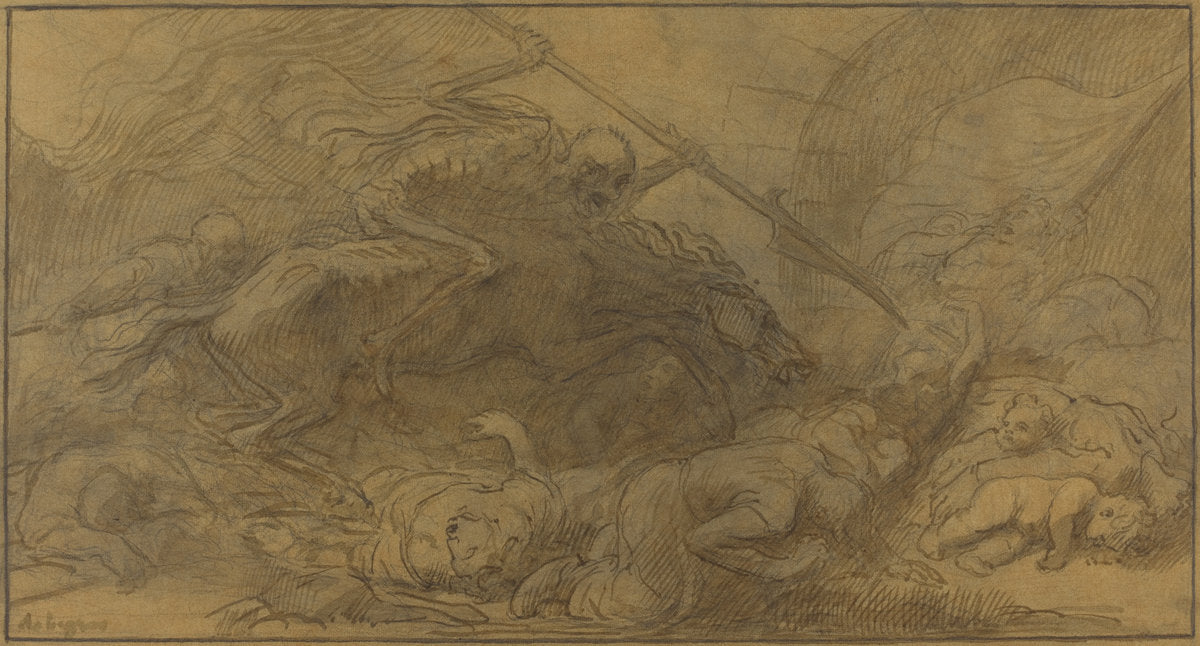 After the Battle by Alphonse Legros (French, 1837 - 1911), 16X12"(A3)Poster Print