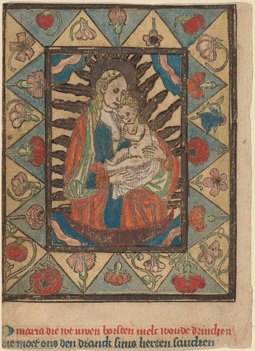 c. 1500 by Netherlandish 15th Century (The Madonna and Child), 16X12"(A3)Poster Print