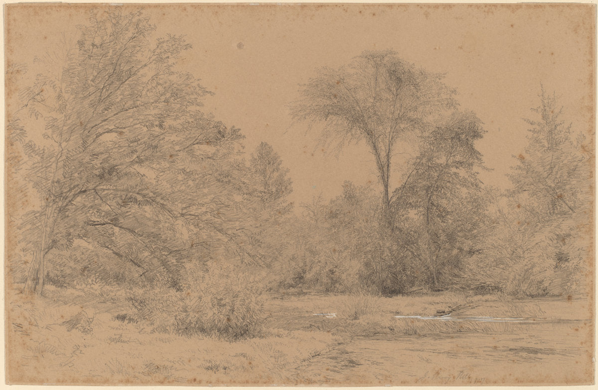 Landscape, Early Spring by John Henry Hill (American, 1839 - 1922), 16X12"(A3)Poster Print