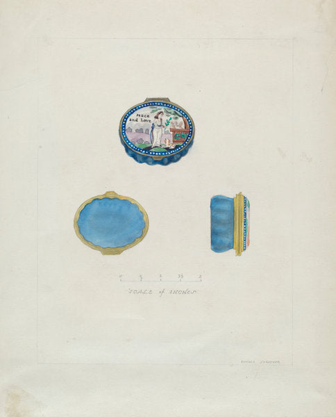 Snuff Box by Donald Streeter (American, active c. 1935), 16X12"(A3)Poster Print