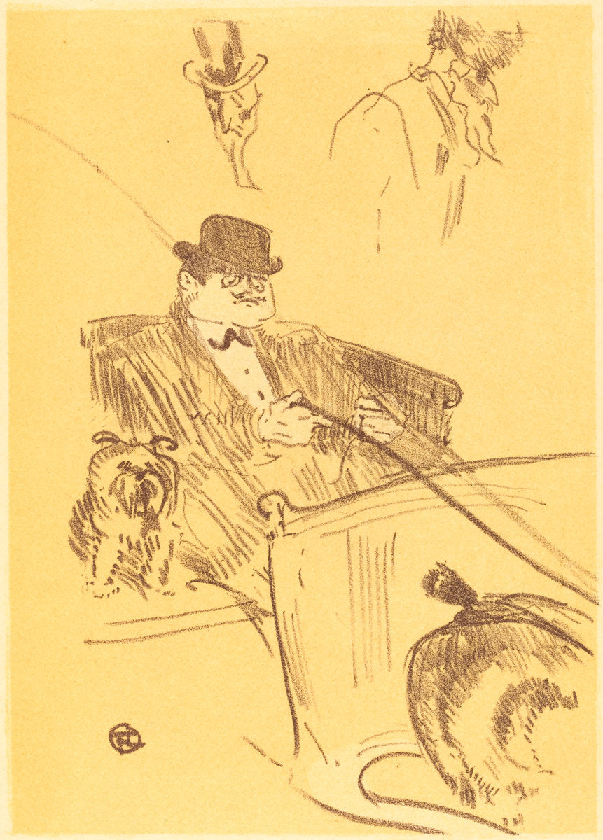Cover for "La tribu d'Isodore" (Couverture pour "La tribu d'Isodore") by Henri de Toulouse-Lautrec (French, 1864 - 1901), 16X12"(A3)Poster Print