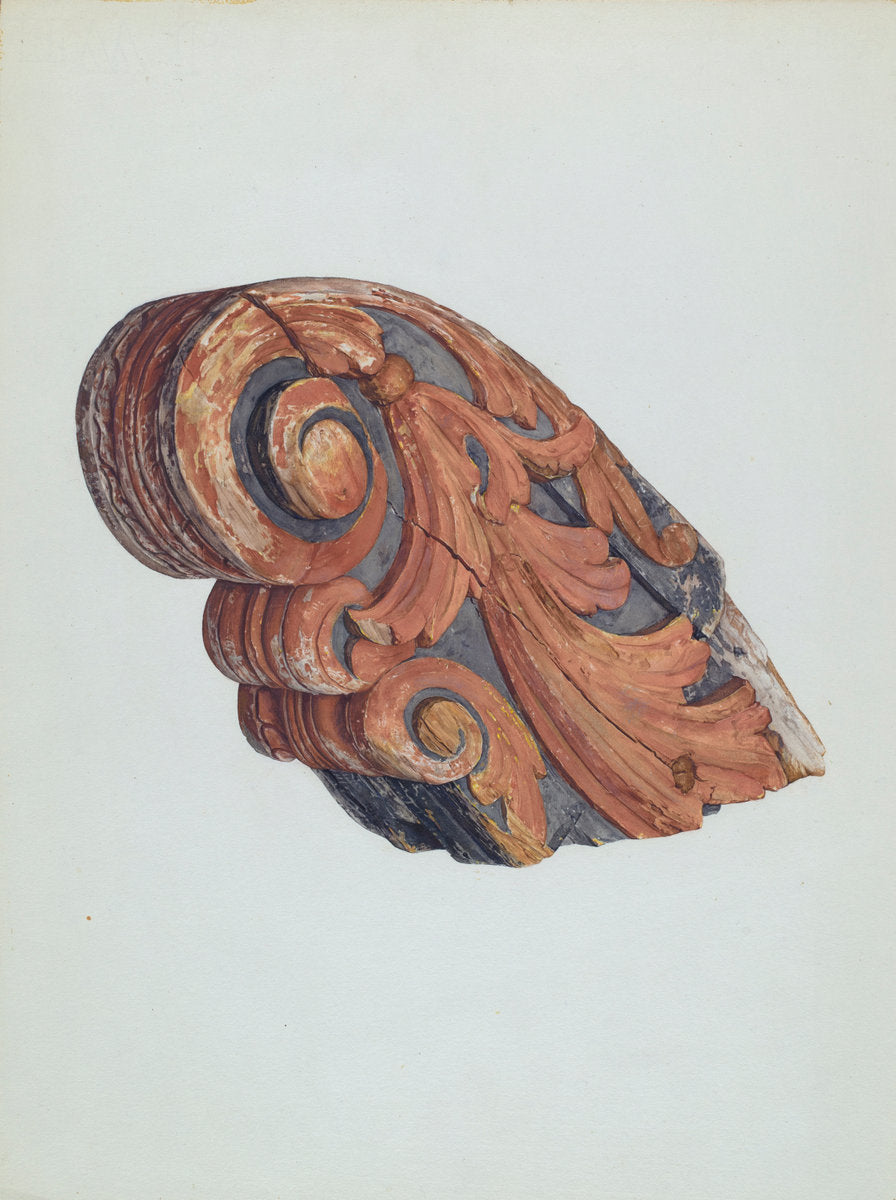 Billethead from "Myrtie B. Crowley" by Jane Iverson (American, active c. 1935), 16X12"(A3)Poster Print