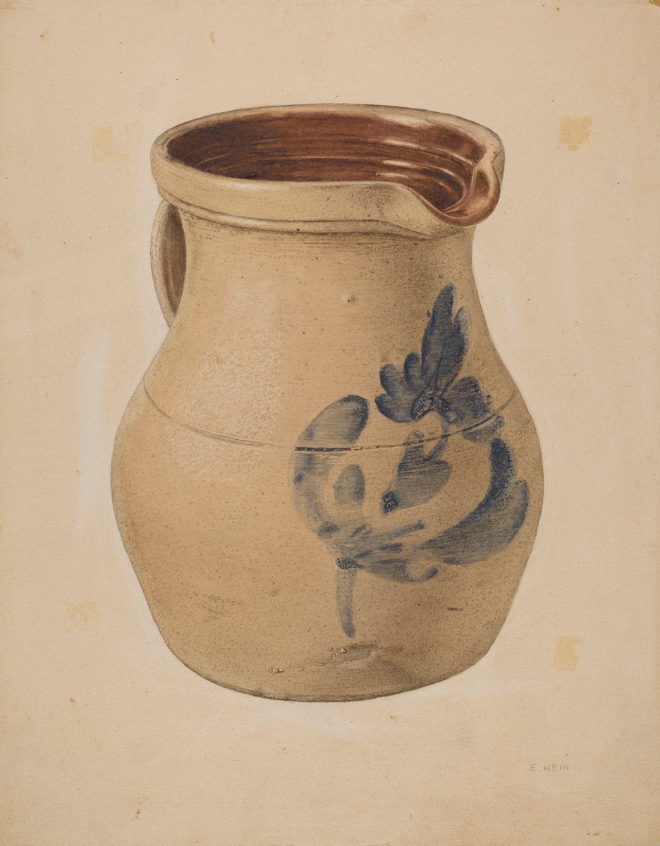 Pitcher by Elsie Wein (American, active c. 1935), 16X12"(A3)Poster Print