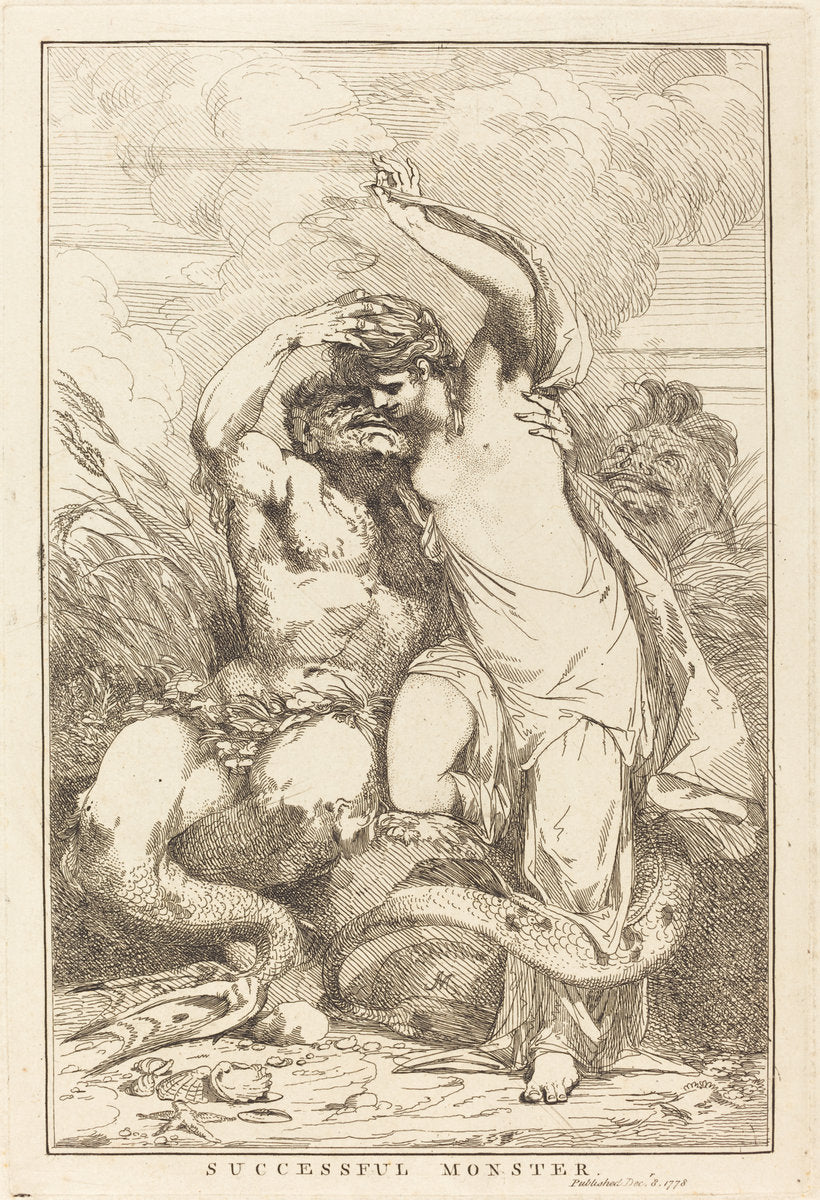 Successful Monster by John Hamilton Mortimer (British, 1740 - 1779), 16X12"(A3)Poster Print