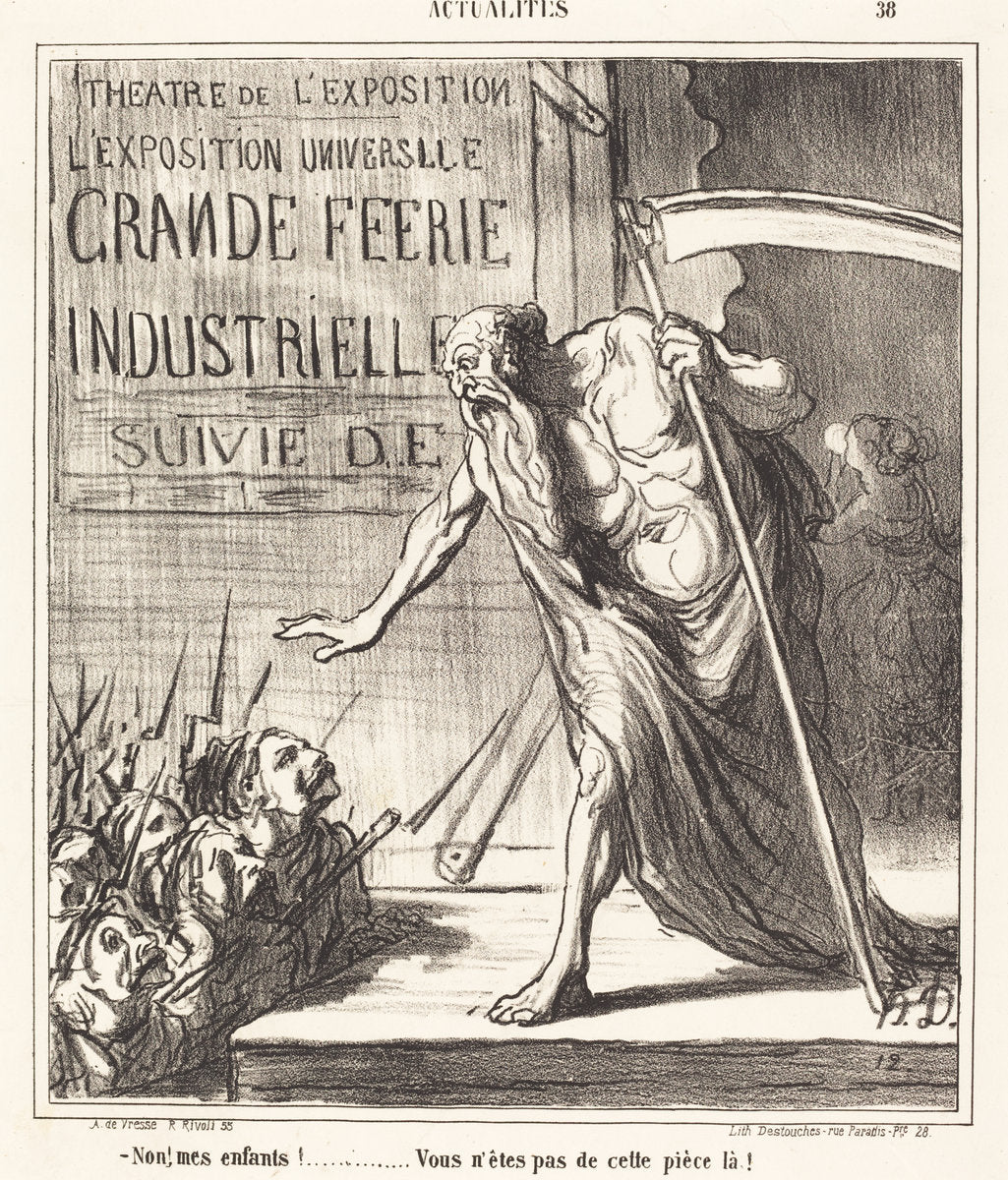 Non... vous n'êtes pas de cette pièce-la! by Honoré Daumier (French, 1808 - 1879), 16X12"(A3)Poster Print