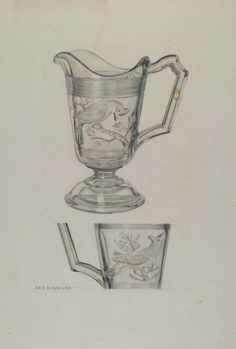 Cream Pitcher by George Yanosko and May Hays (American, active c. 1935), 16X12"(A3)Poster Print