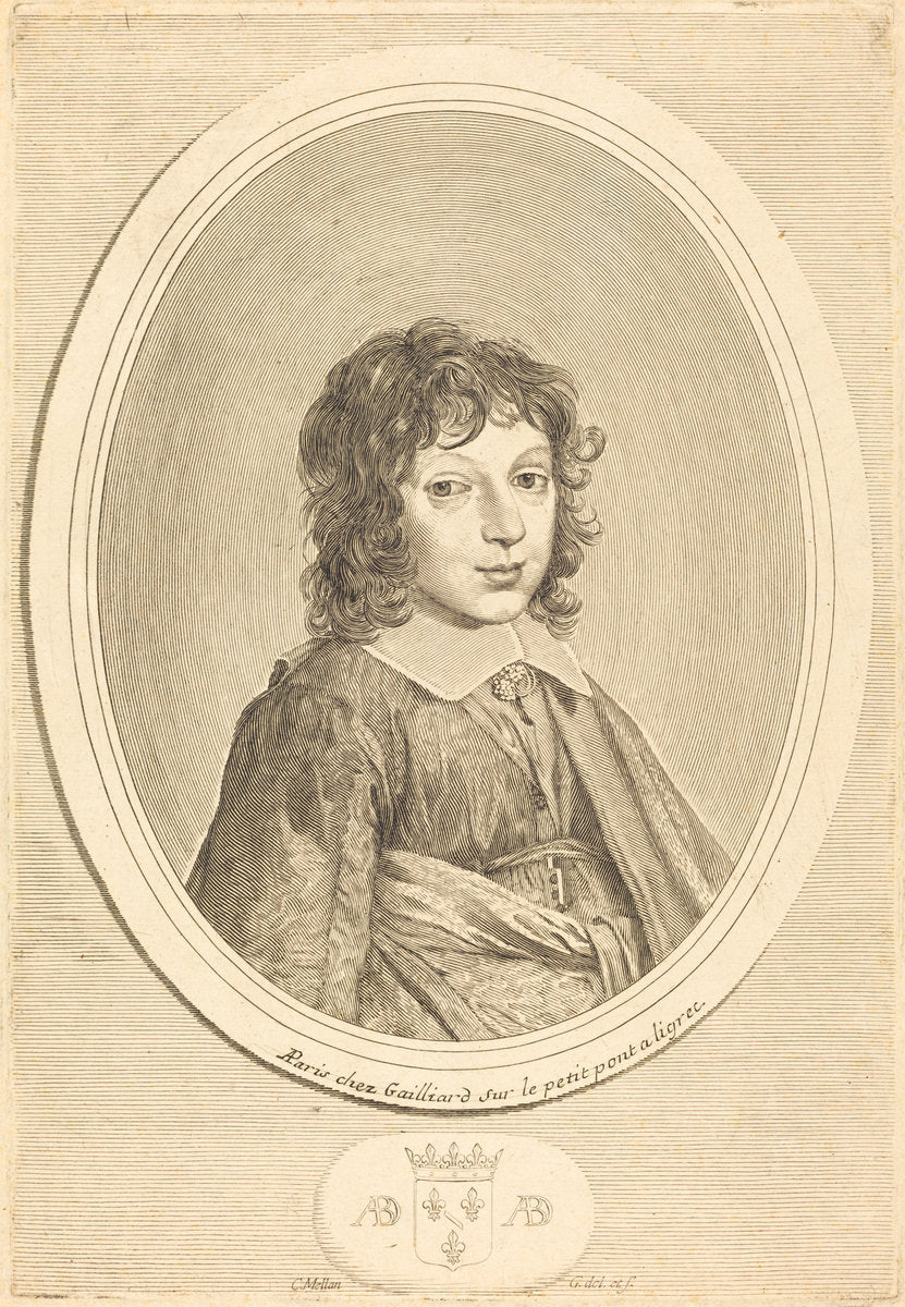 Armand de Bourbon, Prince de Condi by Claude Mellan (French, 1598 - 1688), 16X12"(A3)Poster Print