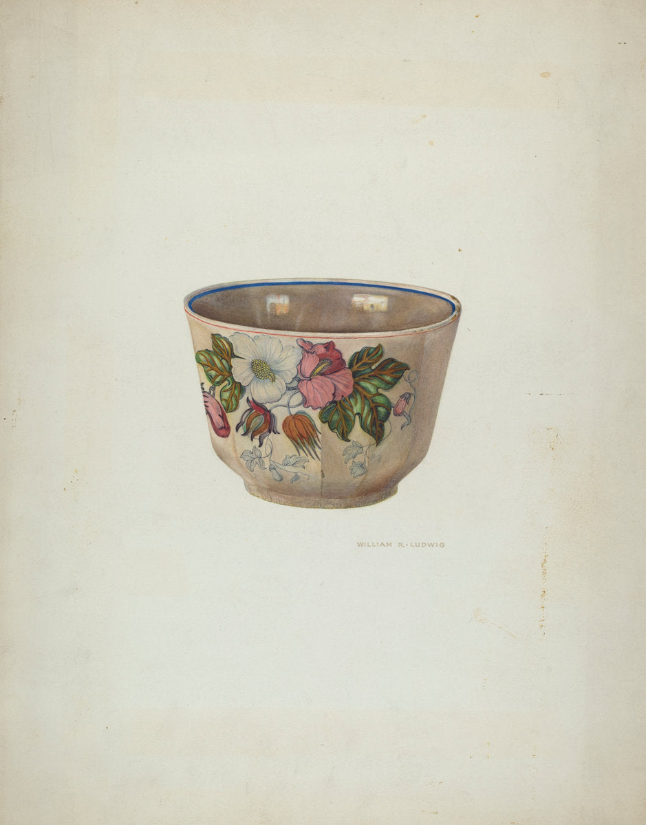 Bowl by William Ludwig (American, active c. 1935), 16X12"(A3)Poster Print