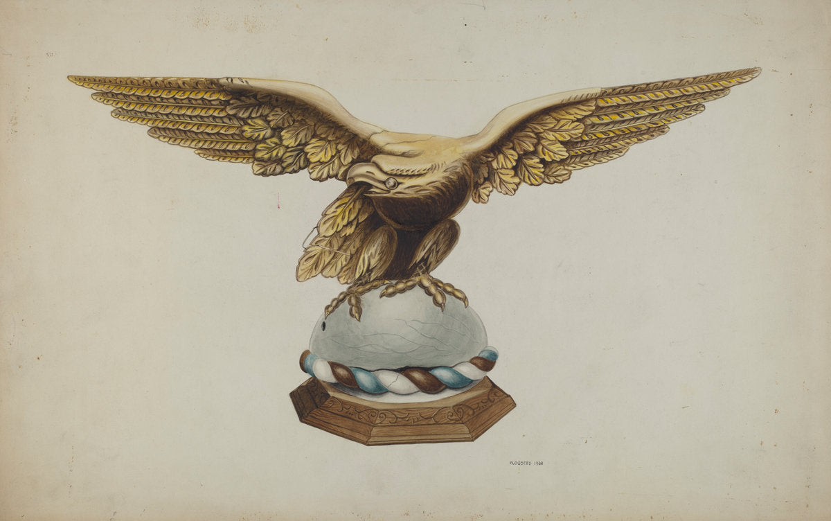 Eagle by Louis Plogsted (American, active c. 1935), 16X12"(A3)Poster Print