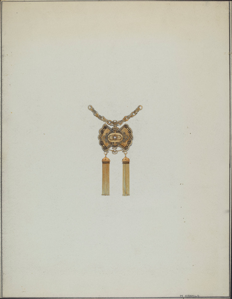 Brooch by Madeline Arnold (American, active c. 1935), 16X12"(A3)Poster Print