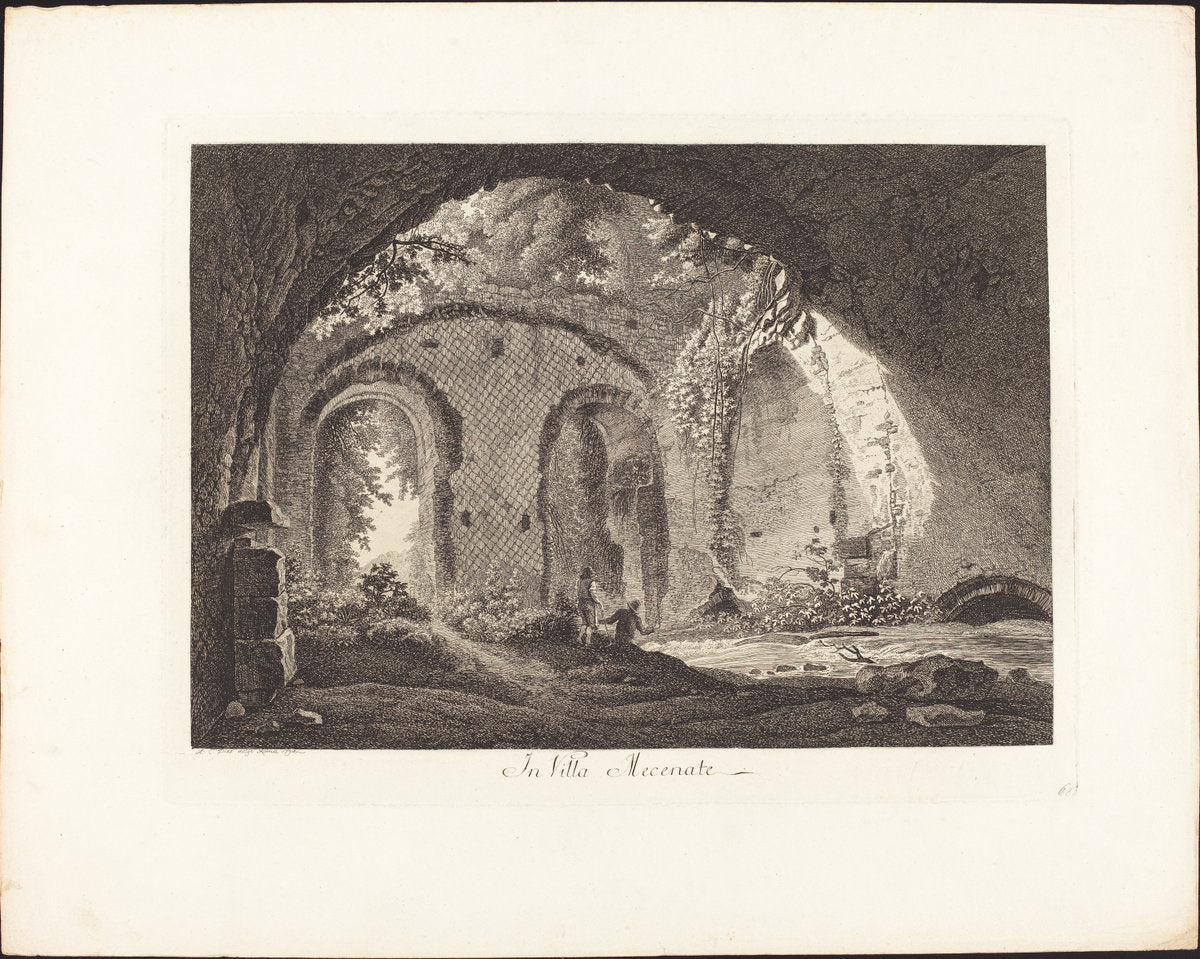 In Villa Mecenate by Albert Christoph Dies (Austrian, 1755 - 1822), 16X12"(A3)Poster Print