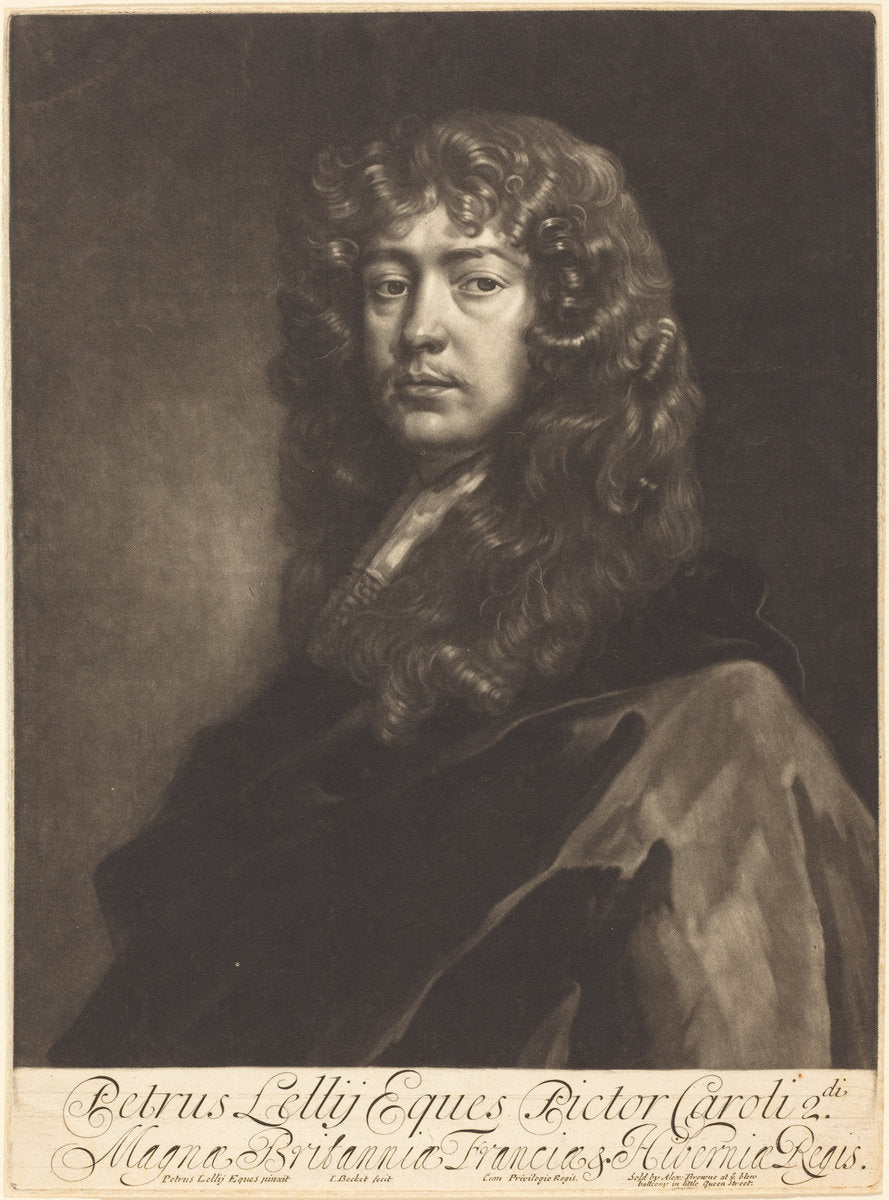 Sir Peter Lely by Isaak Beckett after Sir Peter Lely (English, 1653 - 1715 or 1719), 16X12"(A3)Poster Print