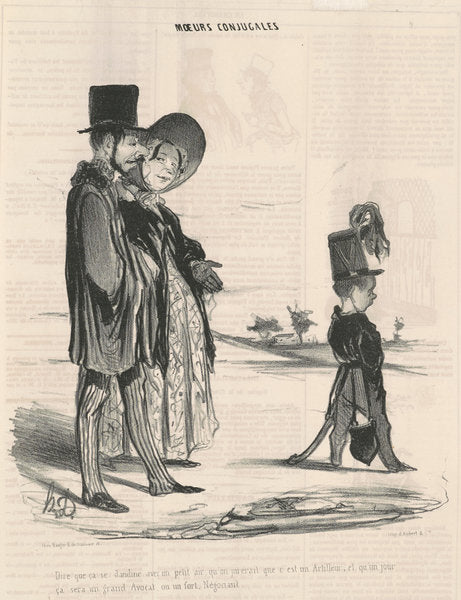 Dire que ça si dandine avec un petit air... by Honoré Daumier (French, 1808 - 1879), 16X12"(A3)Poster Print