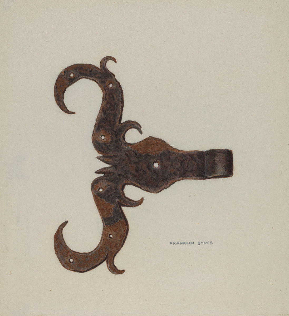 Hinge by Franklyn Syres (American, active c. 1935), 16X12"(A3)Poster Print
