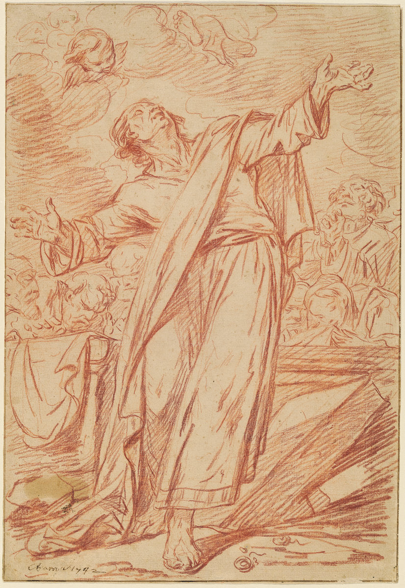 The Assumption of the Virgin by Charles Parrocel (French, 1688 - 1752), 16X12"(A3)Poster Print