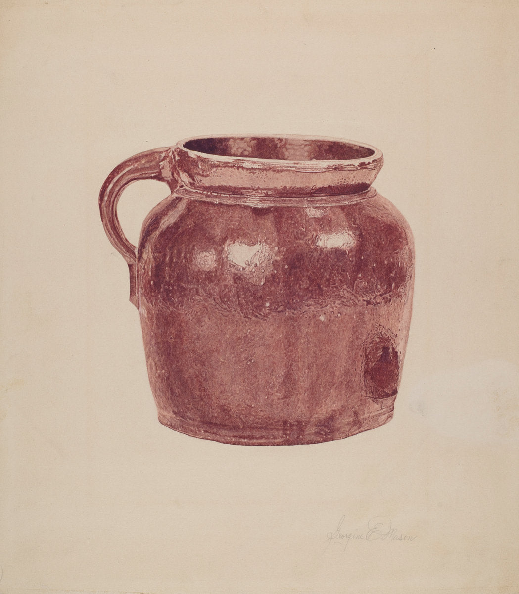 Bean Pot by Georgine E. Mason (American, active c. 1935), 16X12"(A3)Poster Print
