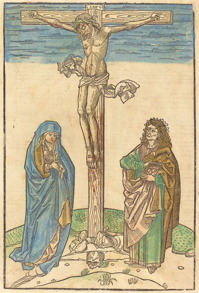 1483 by German 15th Century (Crucifixion), 16X12"(A3)Poster Print