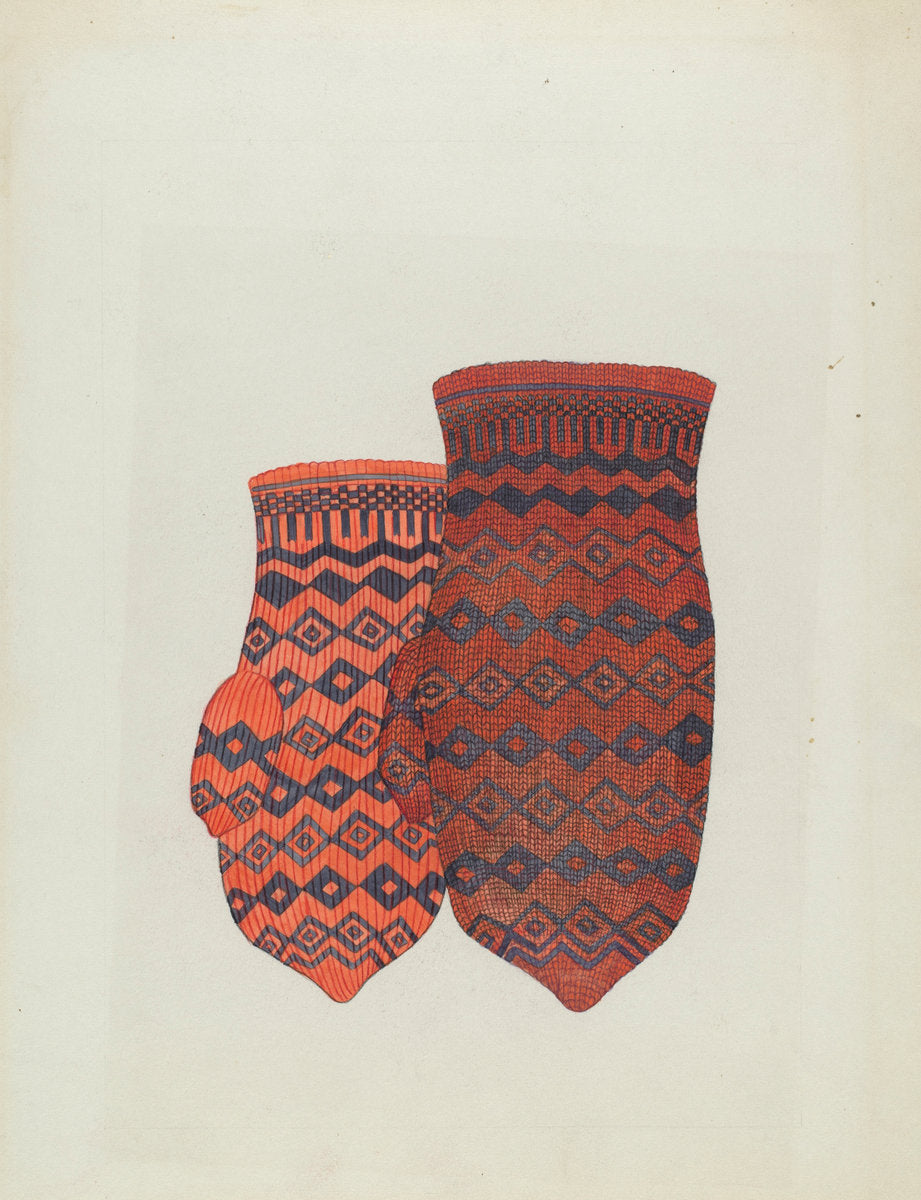 Mitten by Carl Keksi (American, active c. 1935), 16X12"(A3)Poster Print