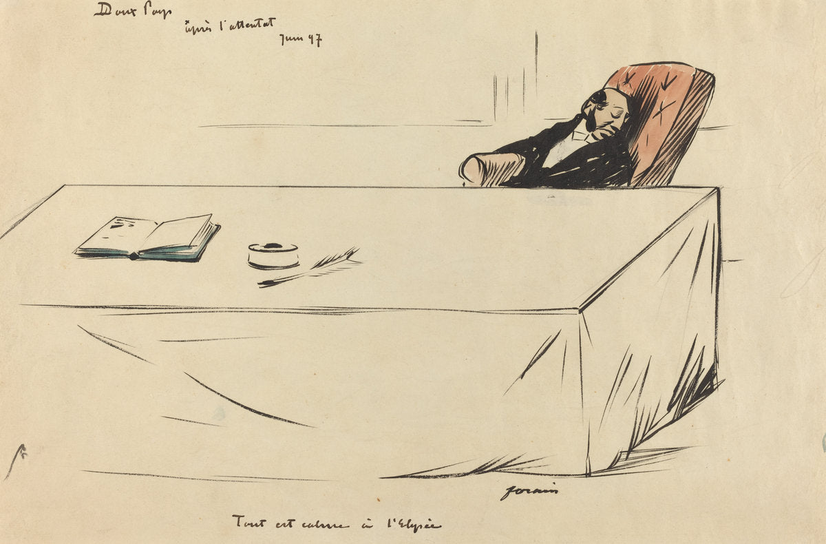 Apres l'attentat, Juin '97 by Jean-Louis Forain (French, 1852 - 1931), 16X12"(A3)Poster Print