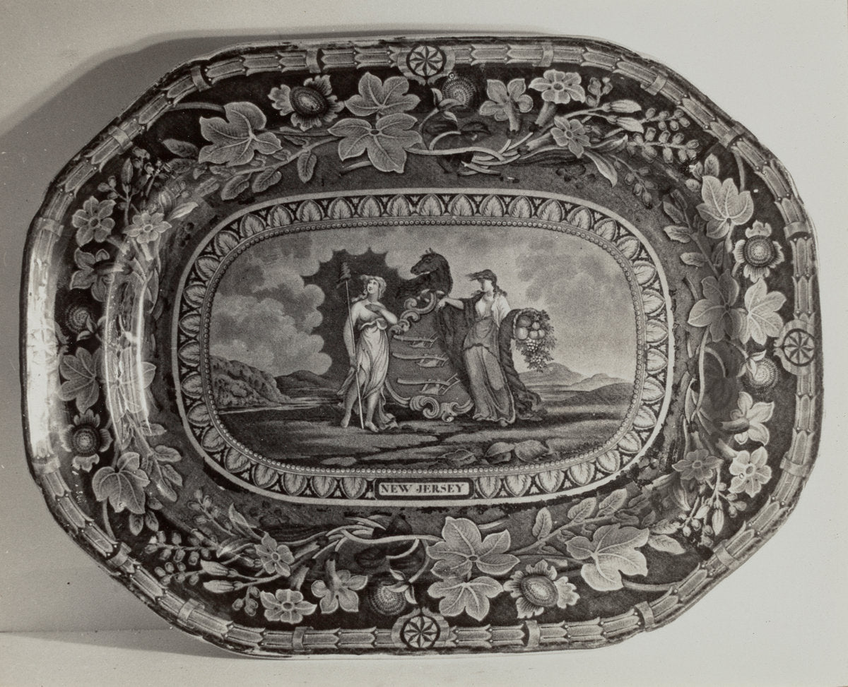 Plate - "New Jersey Arms" by Helmut Hiatt (American, active c. 1935), 16X12"(A3)Poster Print