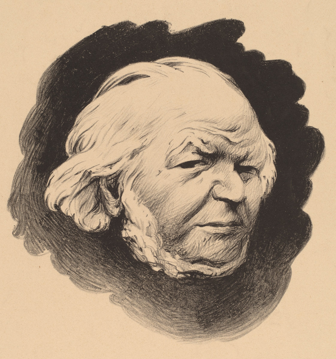Henri Daumier (Honore Daumier) by Félix Vallotton (Swiss, 1865 - 1925), 16X12"(A3)Poster Print