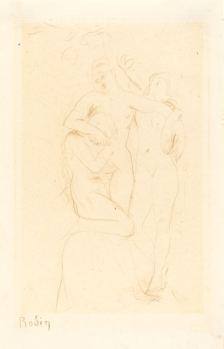 Ames du Purgatoire by Auguste Rodin (French, 1840 - 1917), 16X12"(A3)Poster Print