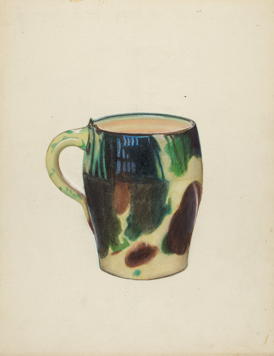 Large Mug by Mina Lowry (American, 1894 - 1942), 16X12"(A3)Poster Print