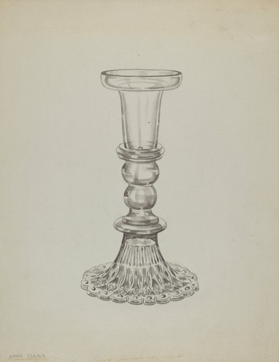 Candlestick by John Dana (American, active c. 1935), 16X12"(A3)Poster Print
