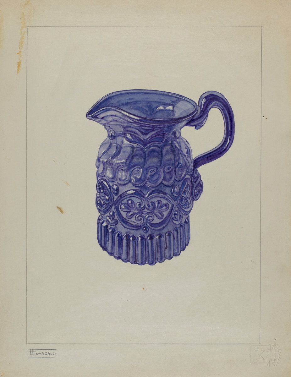 Cream Pitcher by Frank Fumagalli (American, active c. 1935), 16X12"(A3)Poster Print