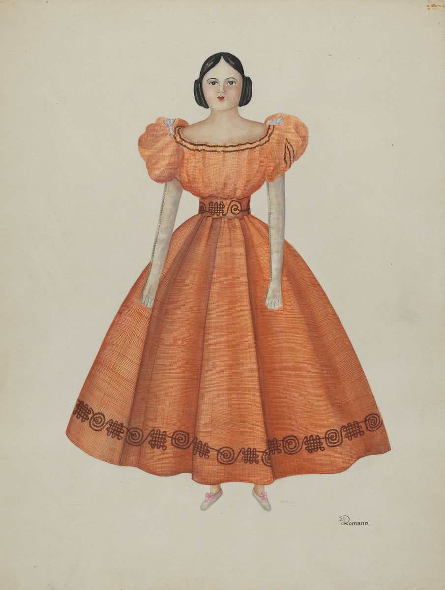 Doll by Josephine C. Romano (American, 1915 - 2009), 16X12"(A3)Poster Print