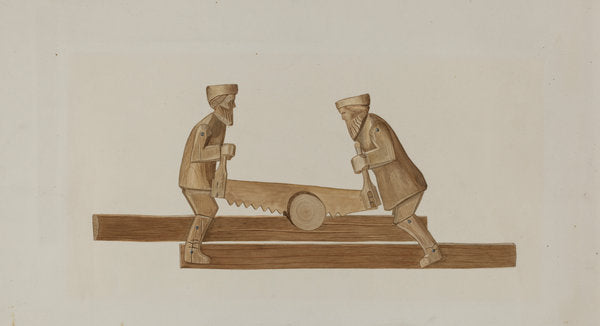 1935/1942 by American 20th Century ("Lumbering"), 16X12"(A3)Poster Print