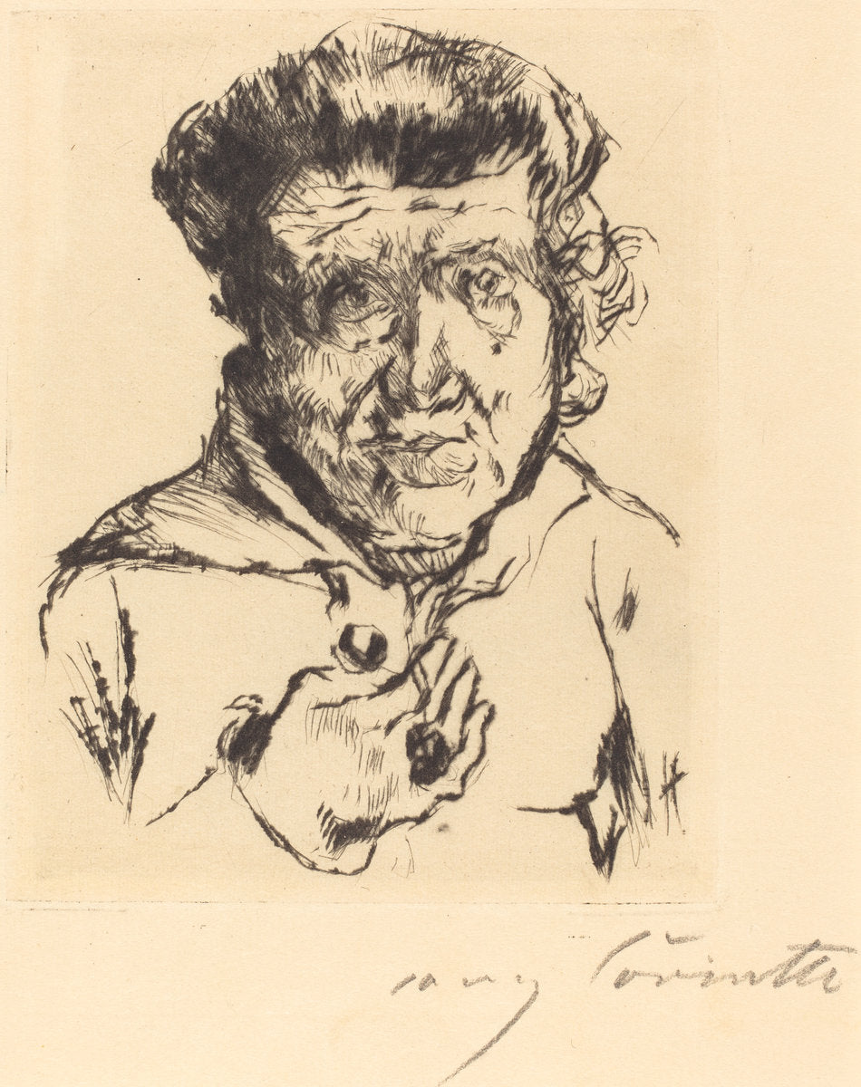 The Artist's Mother-in-Law (Des Künstlers Schwiegermutter) by Lovis Corinth (German, 1858 - 1925), 16X12"(A3)Poster Print