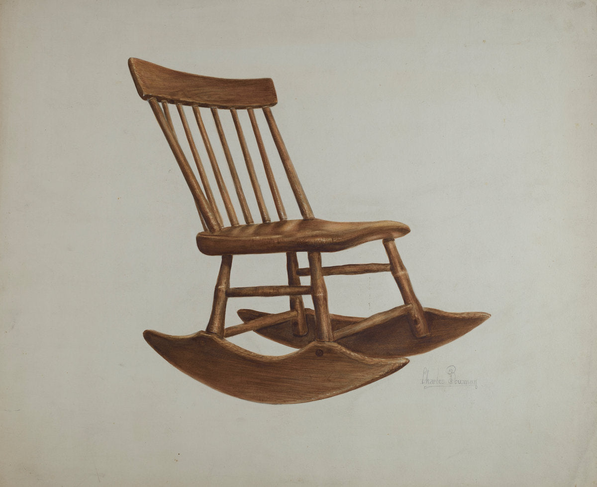 Chair by Charles Bowman (American, active c. 1935), 16X12"(A3)Poster Print