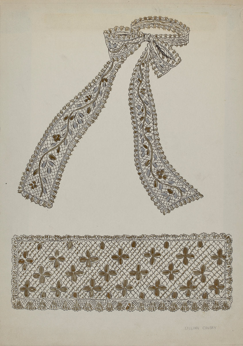 Tie and Cuff by Lillian Causey (American, active c. 1935), 16X12"(A3)Poster Print