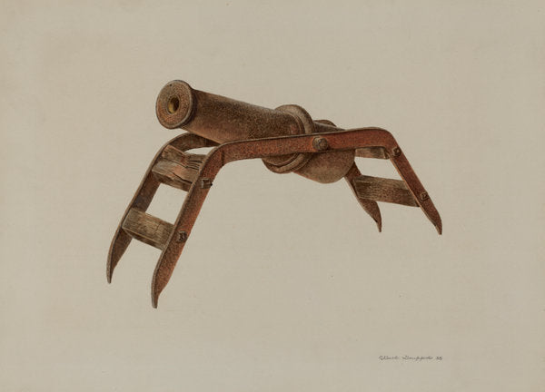 Toy Cannon by Albert Geuppert (American, active c. 1935), 16X12"(A3)Poster Print