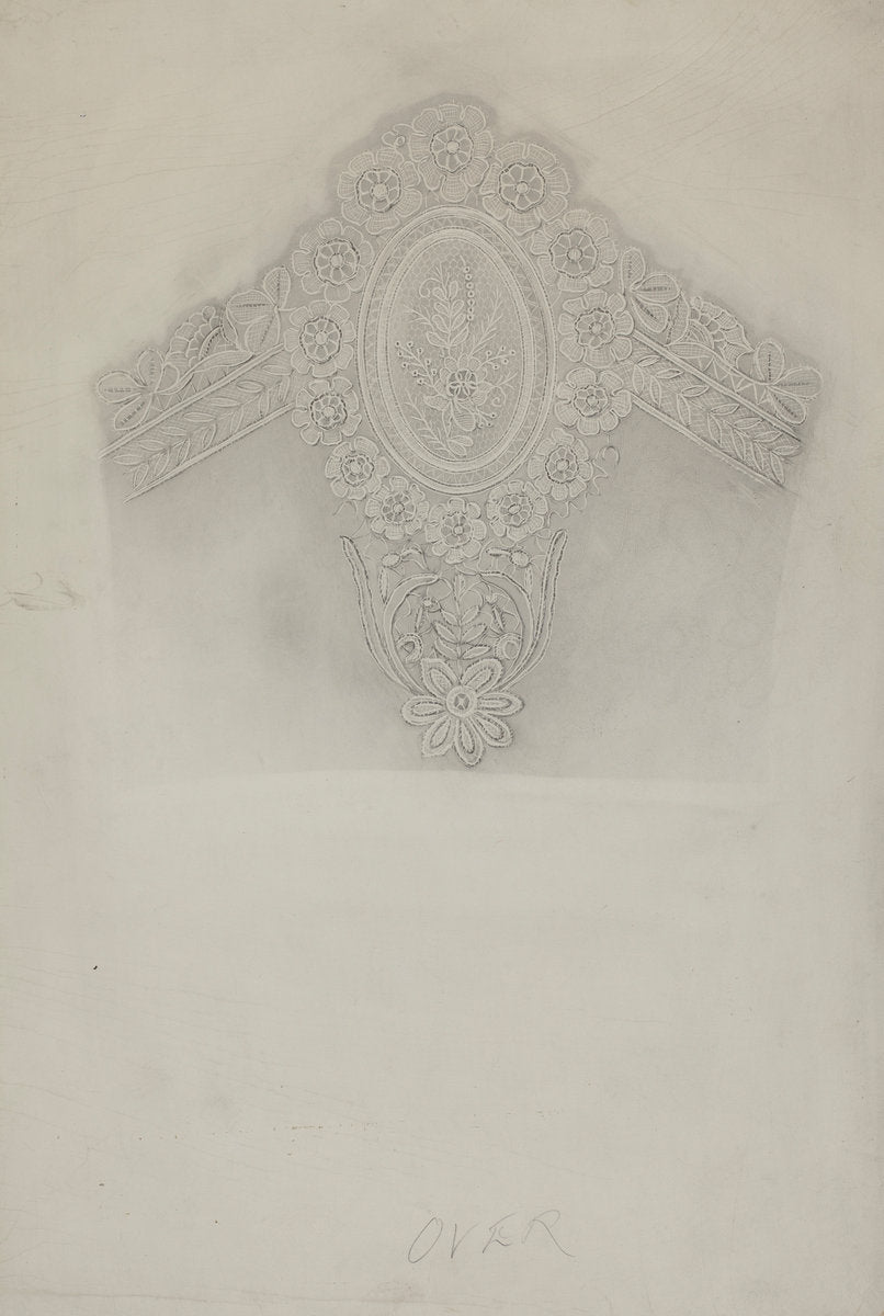 Lace Collar by Richard Whitaker (American, active c. 1935), 16X12"(A3)Poster Print