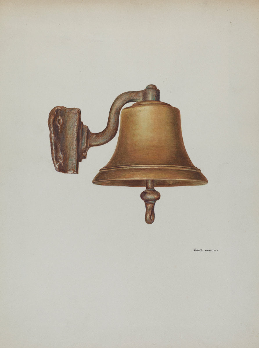 Bell, from Presidential Yacht "Sylph" by Edith Towner (American, active c. 1935), 16X12"(A3)Poster Print
